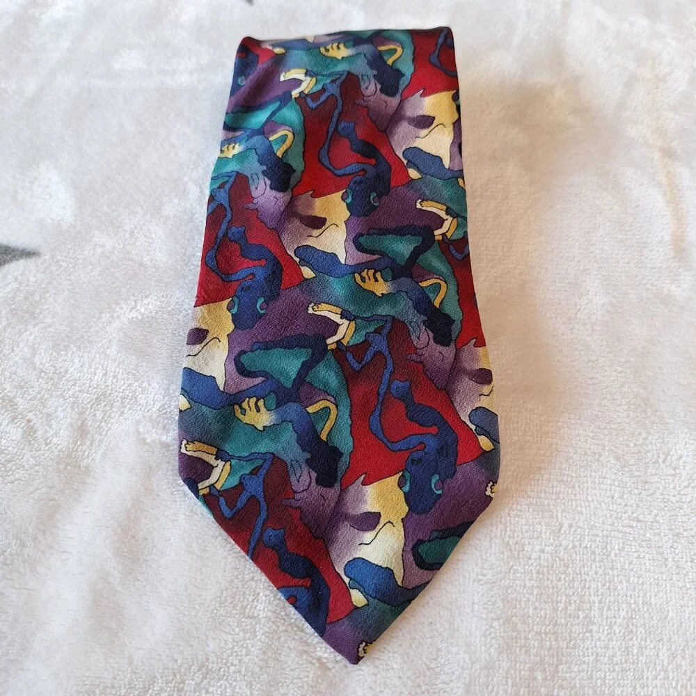 J Garcia Cartoon Limbo Collection Eight‎ Silk Neck Tie Made In USA by Stoneheng